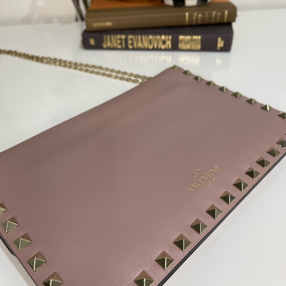 Auth VALENTINO Garavani Shoulder Bag Pink Leather 1731451 - Picture 9 of 16